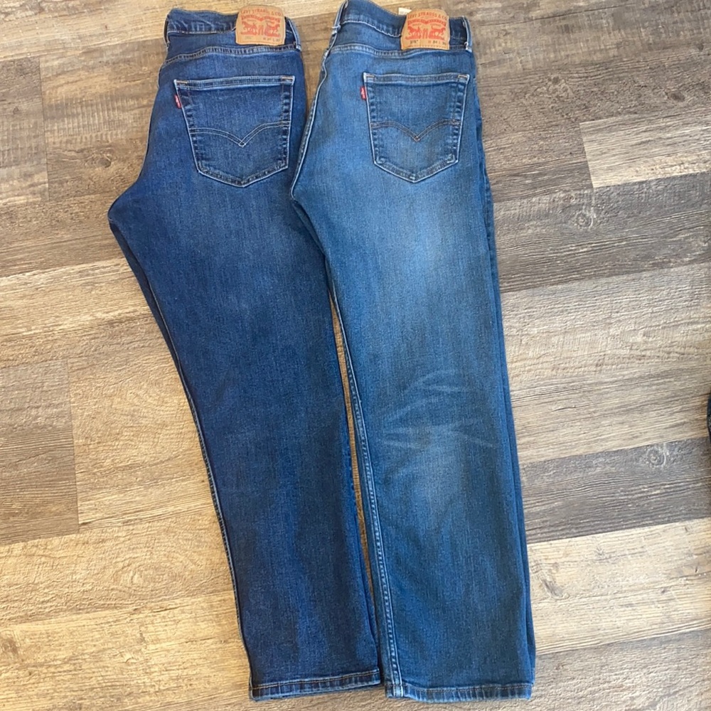 2 pc Men’s Levi’s Jeans Size W 34 - L 30 Pre-owned